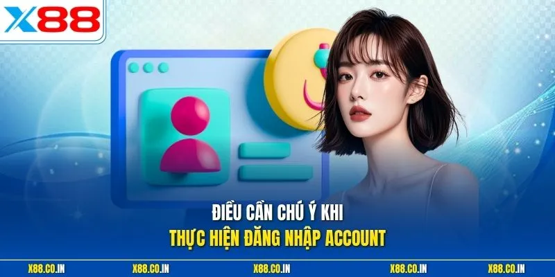 Điều cần chú ý khi thực hiện đăng nhập account