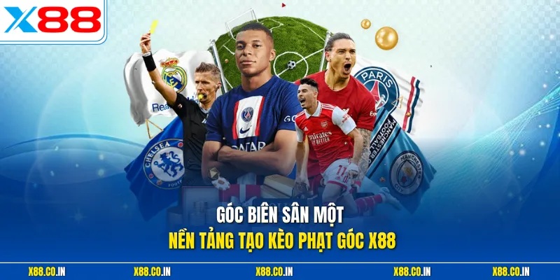 Góc biên sân một nền tảng tạo kèo phạt góc X88