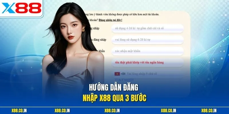 Hướng dẫn đăng nhập X88 qua 3 bước