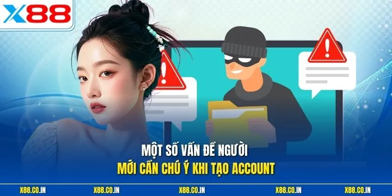 Một số vấn đề người mới cần chú ý khi tạo account